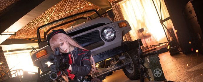 水淼Aqua拉毗COSPLAY，妮姬的胜利女神再现