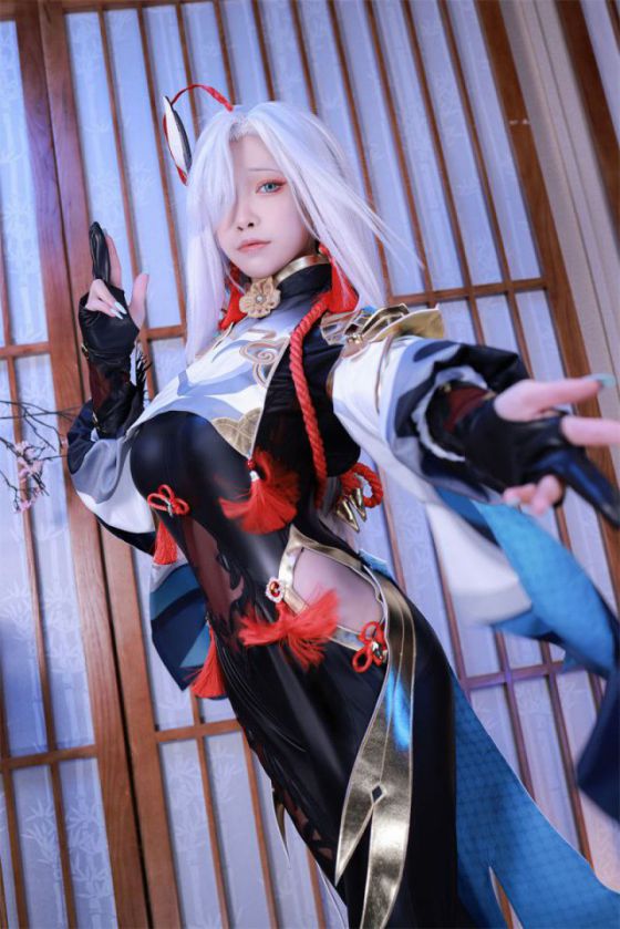水淼aqua小姐姐带你玩转原神申鹤cos