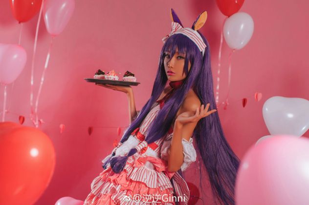 逆逆Ginni作品cosplay最终幻想14金蝶兔女郎鉴赏
