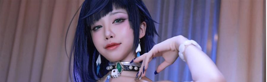 水淼aqua cos作品夜兰礼服，原神重生！