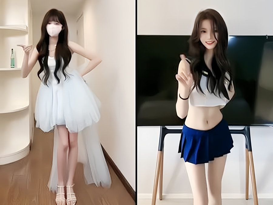 肚脐小师妹微密精选资源作品，大眼女神美翻了